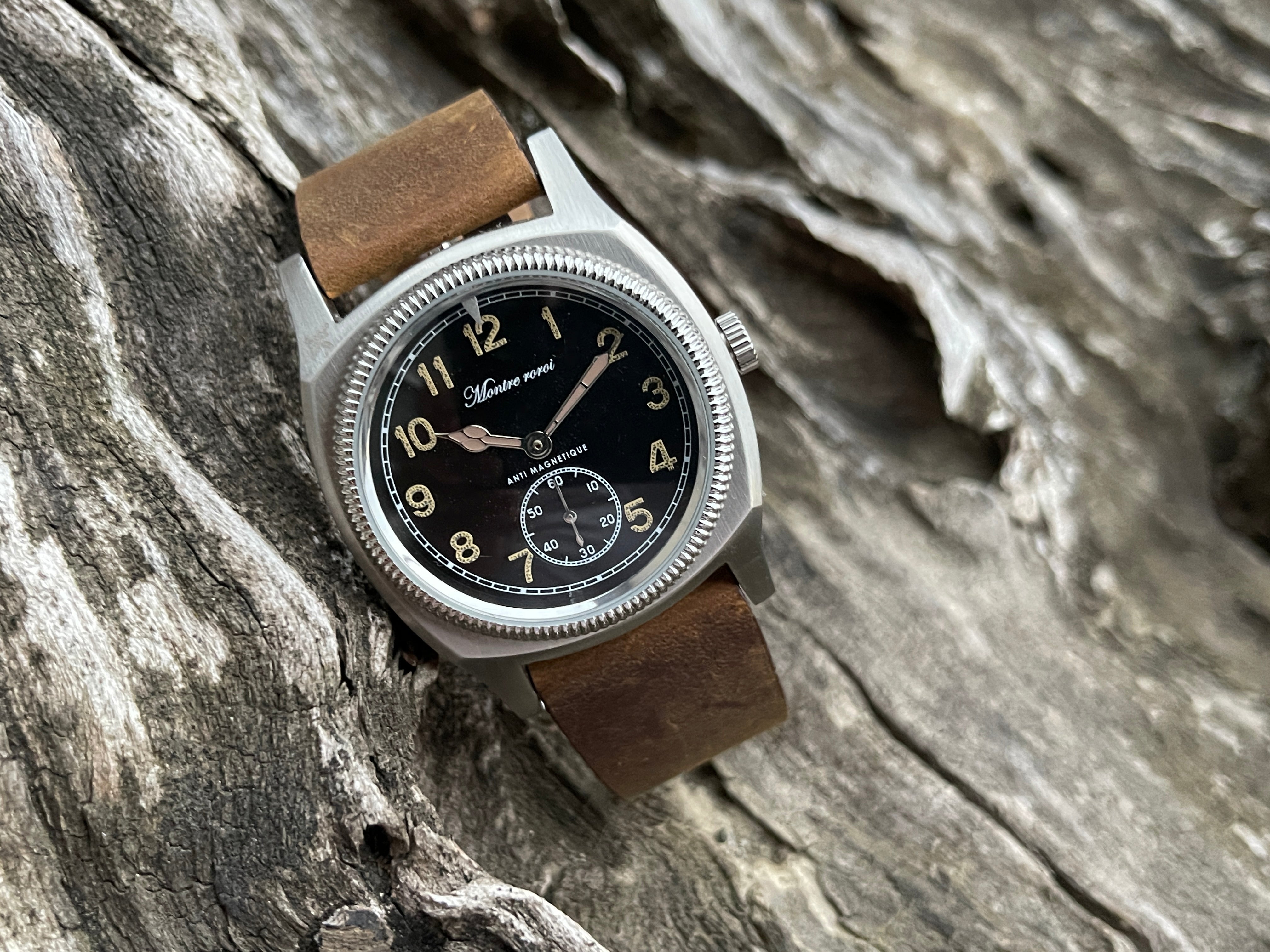 i*y様 M.R.M.W. Montre Roroi Military type Elgin Military Watch M.R.M.W. Montre Roroi TYPE A-11 Black