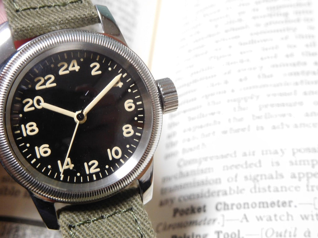 A-11 24H black dial – M.R.M.W Montre Roroi Military Watch