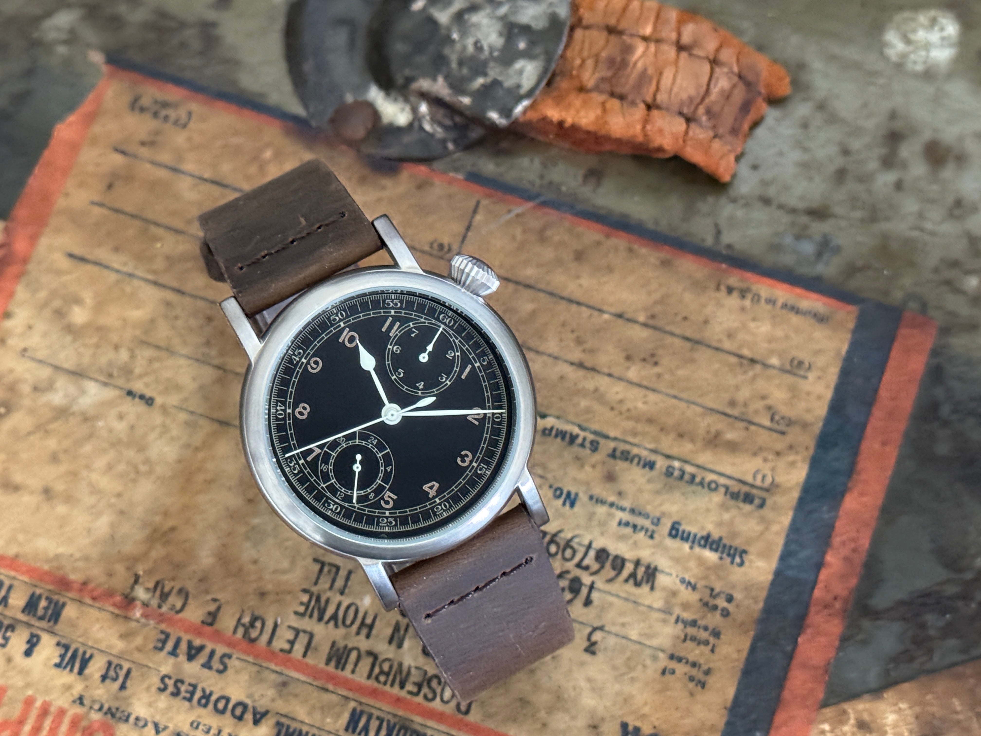 TYPE A-7 aviation hack watch Black – M.R.M.W Montre Roroi Military