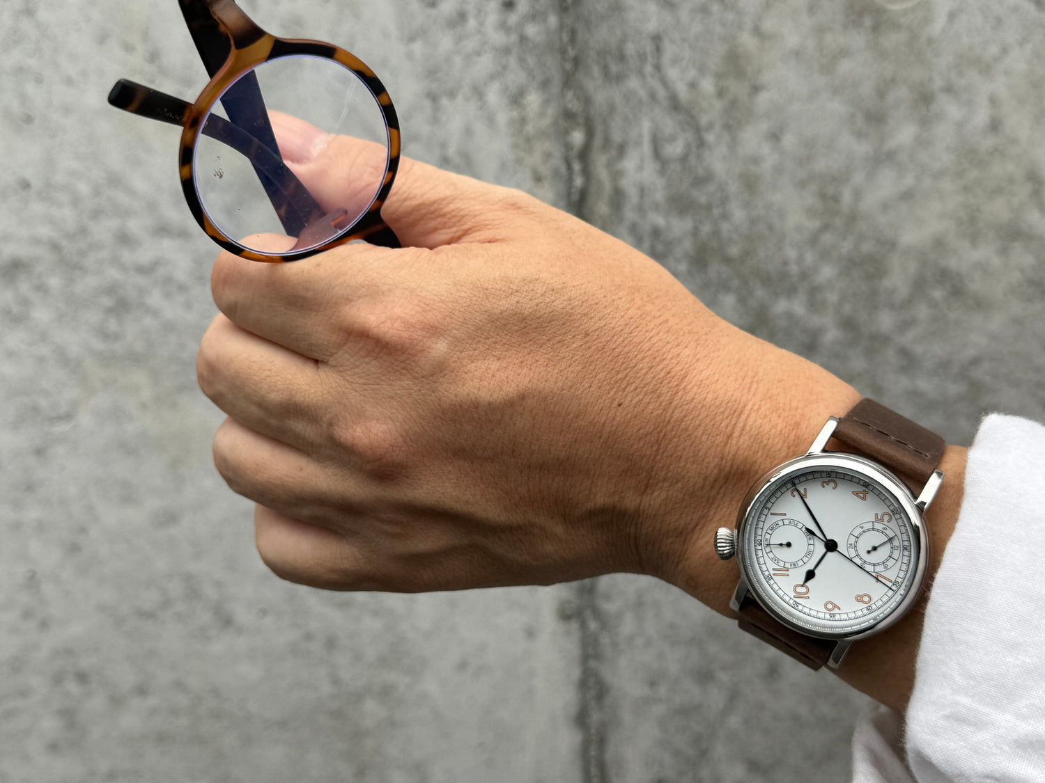 TYPE A-7 aviation hack watch White